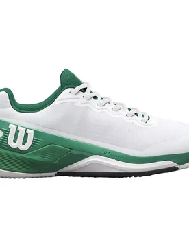 Rush Pro 4.5 Clay Shoes White / Bosphorus / Black UK 8 - Wilson - FashionsVida
