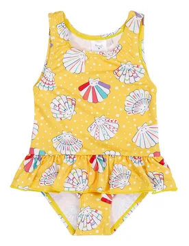 Baby 85% Recycled Polyester Little Coral Swimsuit - Frugi - FashionsVida