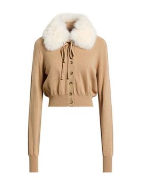 Strickjacke Damen Sand L,XL Damen