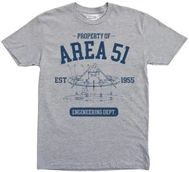 Property Area 51 t-shirt, Engineering department, Alien, UFO, Engineer, Space