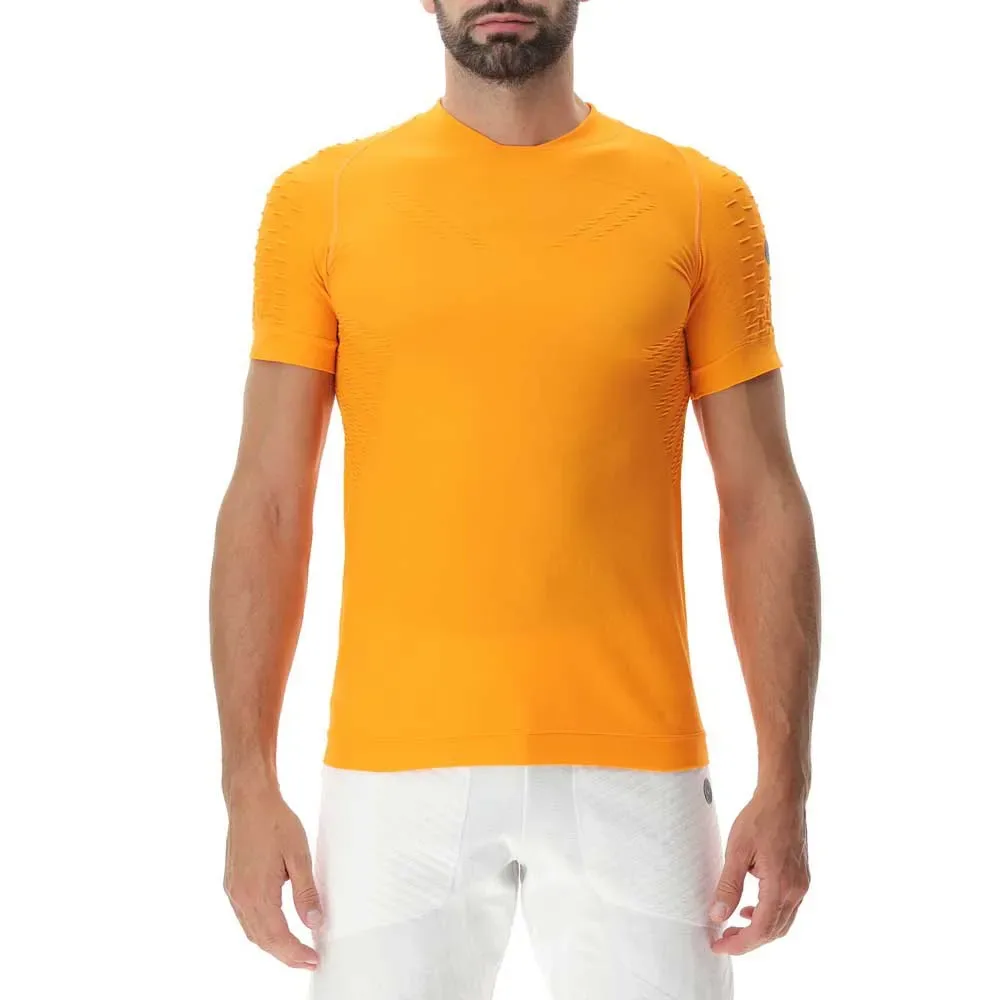 Maglietta A Maniche Corte Run Fit Orange Pop M - Uyn - FashionsVida