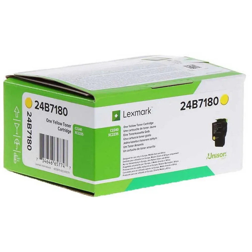 Toner 24b7180 Yellow One Size unisex - Lexmark - FashionsVida