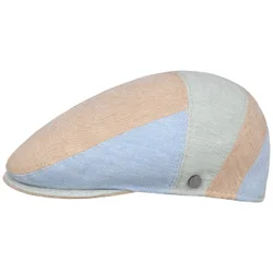 Armadillo Herringbone Linen Flat Cap by - mixed colours - Size: M (56-57 cm)