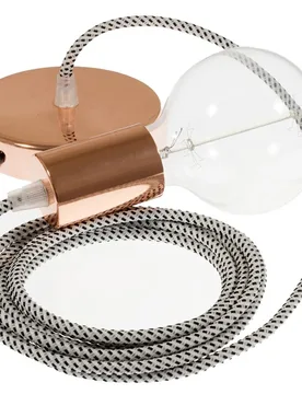 Cables Suspension Luminaire Rt14 3d 2 M Diy Stracciatella / Copper One Size - Creative - FashionsVida
