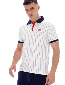 BB1 Classic Vintage Striped Polo - XS - FILA - FashionsVida