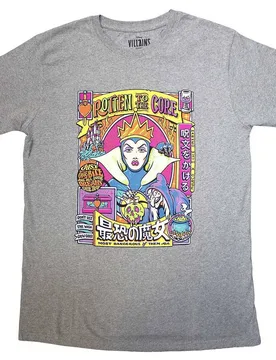 Unisex Snow White Evil Queen Rotten To The Core T-Shirt in Grey Size: Medium - Grey - Size: M - Disney - FashionsVida