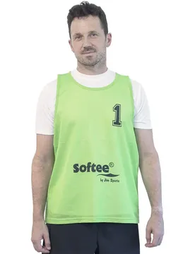 Gilet D´entraînement Numbered 16-20 5 Unités Green Youth male