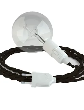 Cables Suspension Luminaire Tm13 3 M Brown / White One Size - Creative - FashionsVida