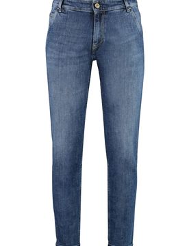 Indie Slim Fit Jeans with Roll-Up Cuff Detail