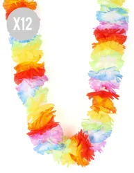 BCI 12er-Set bunte Blumenhalskette