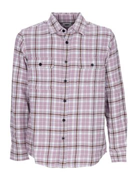 Camicia Manica Lunga Uomo Cole Woven L/s Lilac Chalk Multi