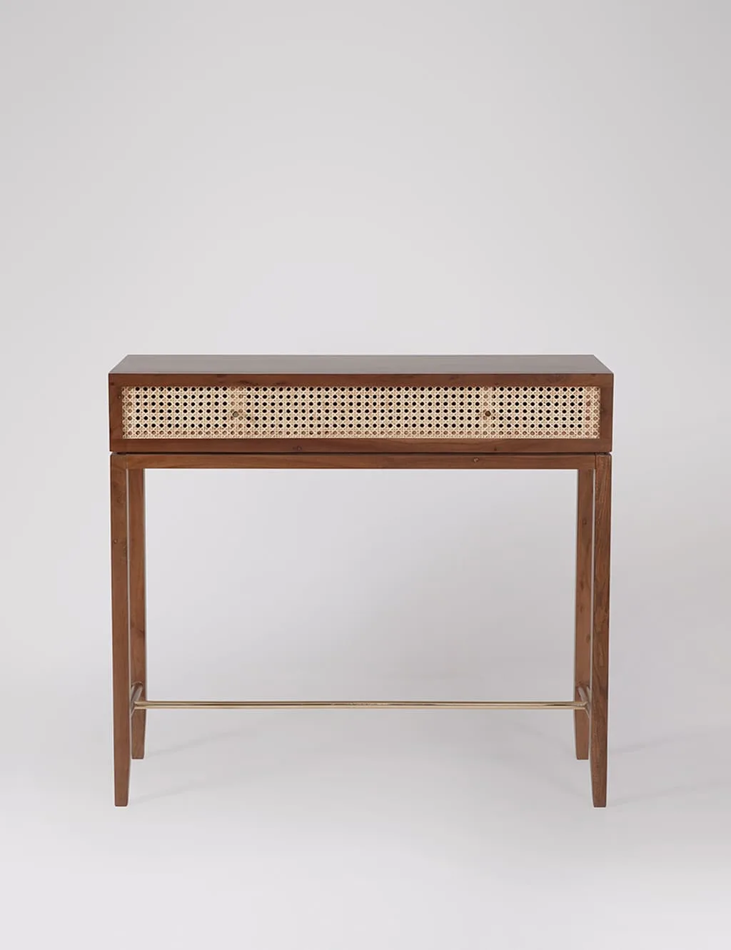 Raphia Acacia Wood Console Table Brown - Swoon - FashionsVida