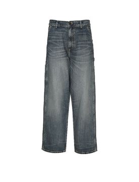 Jeans Balloon Fit BRANDON SINGLE KNEE PANT dunkelblau L damen
