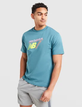 Neon Large Logo T-Shirt - Herren, Schwarz - male - Size: S - New Balance - FashionsVida