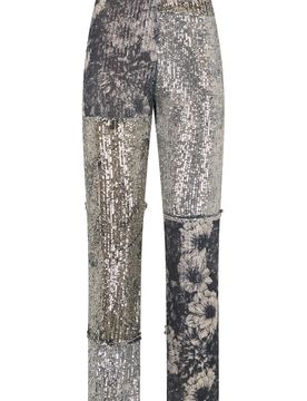 Patchwork Sequin Trousers