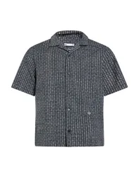 Hemd Herren Marineblau L,S Herren