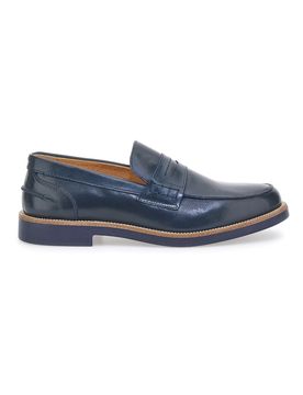 Mocassini Blu con Bocca di Leone 8027 40