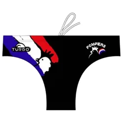 Pompiers France-hot Swimming Brief Black 3XL Men