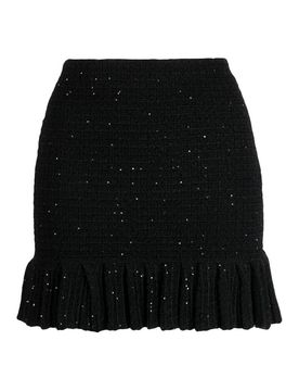 Gonna in maglia testurizzata con paillettes