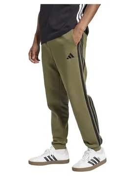 Joggers Essentials 3 Stripes Fleece Olive Strata / Black 2XL