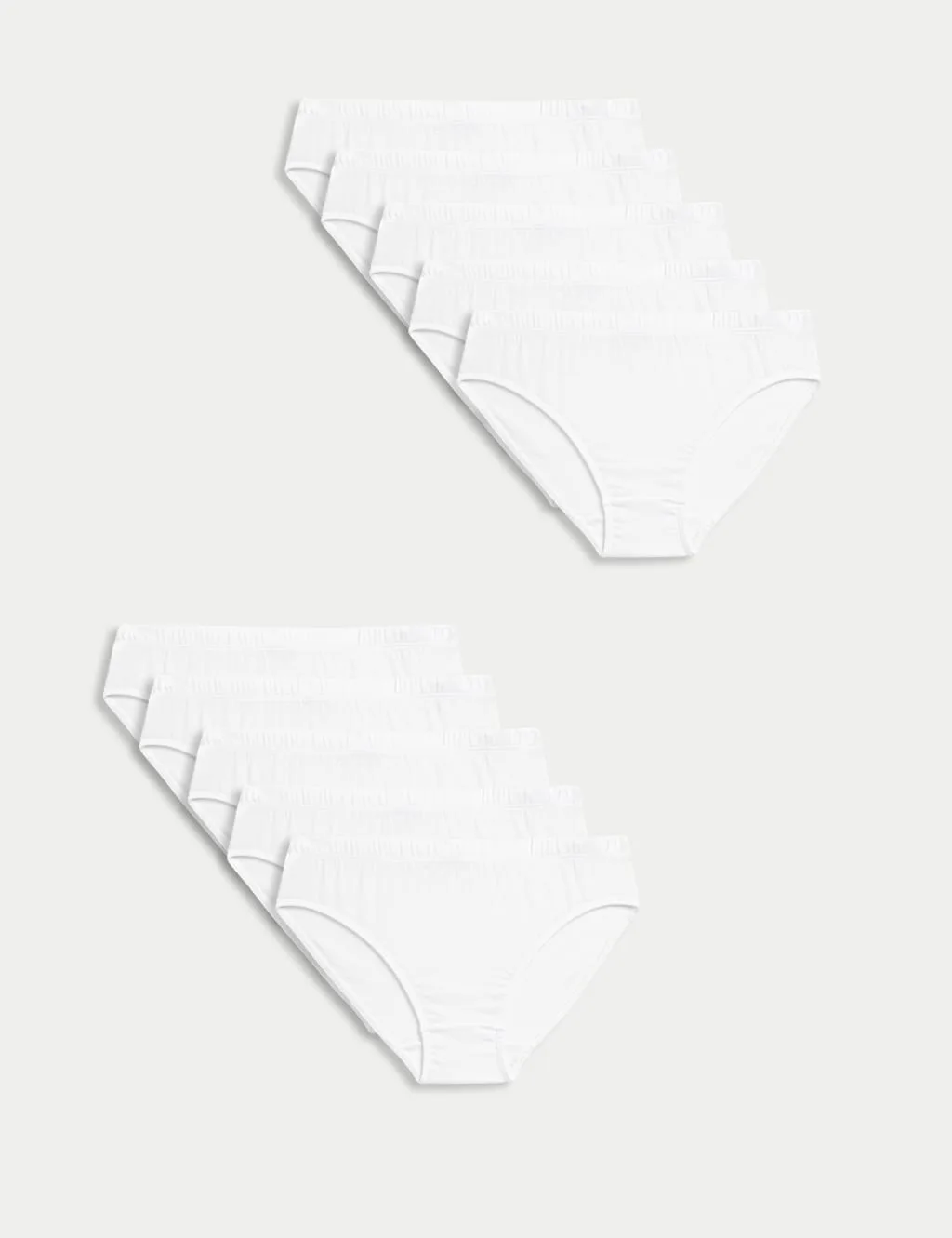 Pack Pure Cotton Briefs (2-14 Yrs) White male - M&S - FashionsVida