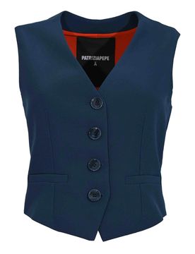 Gilet Sartoriale In Twill Tecnico