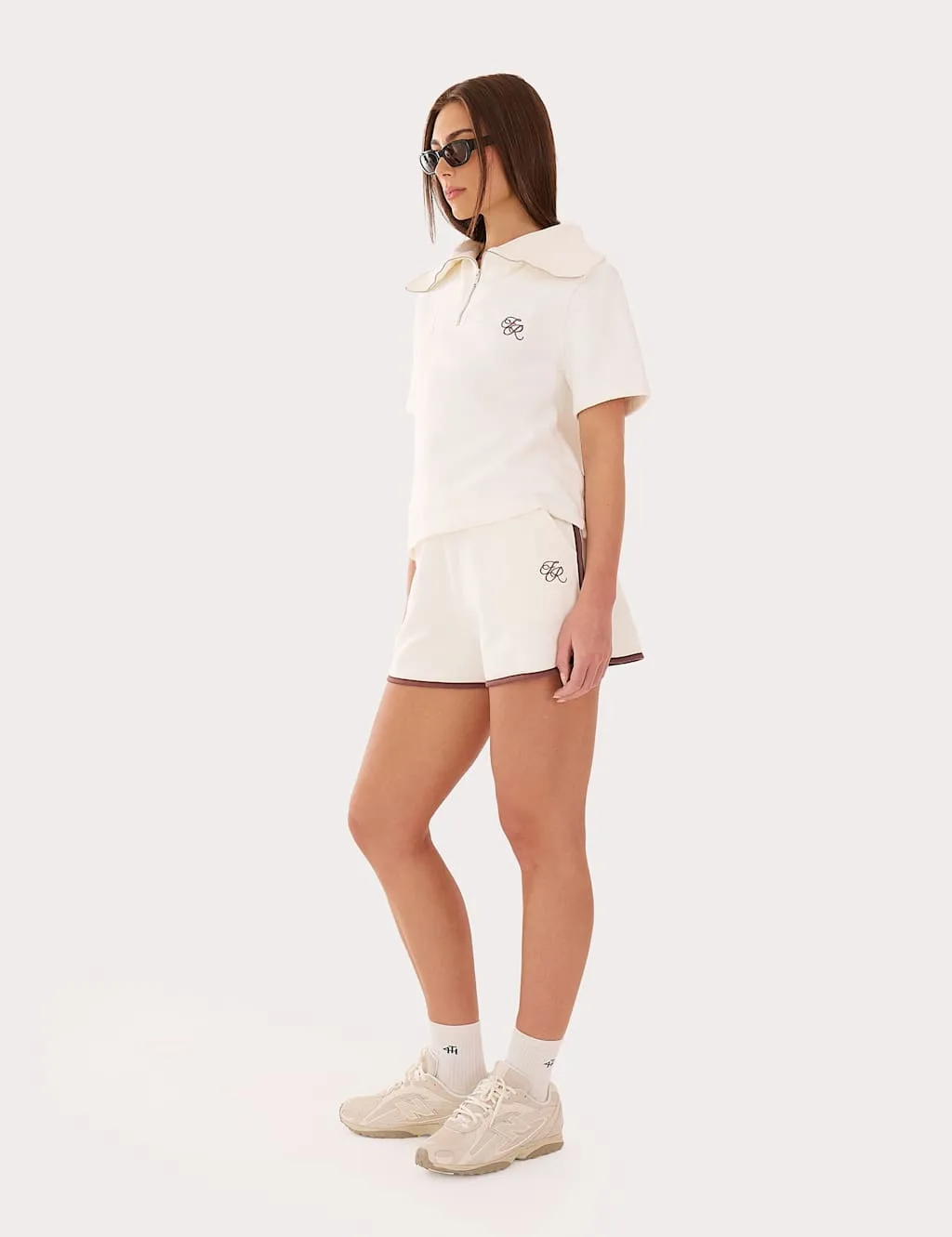 Pure Cotton Collared Top White female - 4th & reckless - FashionsVida
