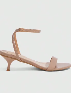 Sandalias de tacón alto de verano para mujer 5.5CM punta redonda abierta tacón de gatito con correa sexy versátil elegante tacones de aguja adecuad - Shein - FashionsVida