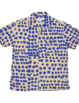 Camicia Manica Corta Uomo Connect Woven Irish Cream Multi