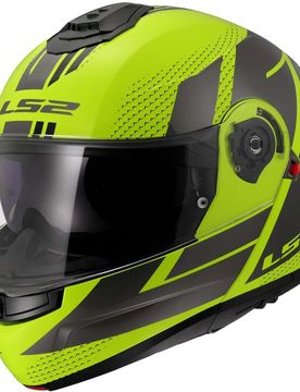 Casco Moto Modulare P/J FF908 STROBE II CODE Giallo Fluo taglia L