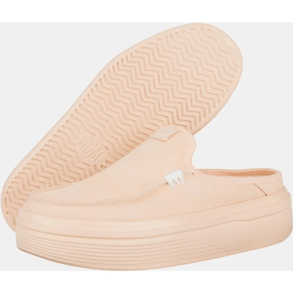 Zuecos de mujer de ante y plataforma - HeyDude - FashionsVida
