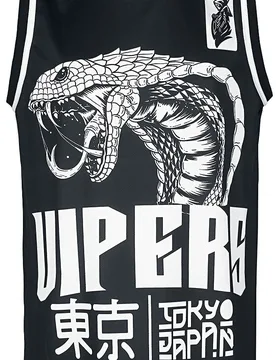 Gothic Trikot - Tokyo Vipers - S bis 3XL - Größe 3XL - schwarz - Unisex - unisex - Heartless - FashionsVida