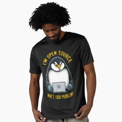 Funny Penguin Computer Open Source Operating System Admin Gift t shirt for Software Engineer Graphic clothes All size Tops