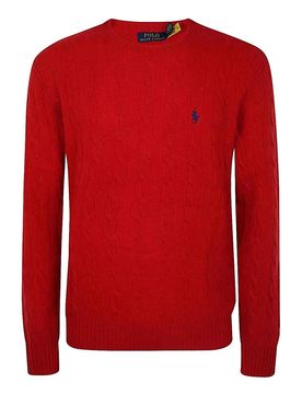 Pullover girocollo a maniche lunghe