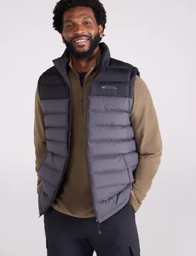 Seasons Mens Padded Gilet - Grey - Mountain Warehouse - FashionsVida