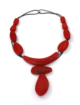 Vintage Geometric Red Resin Beads Long Pendant Necklaces for Women Fashion Banquet Party Jewelry Neck Accessories - Aliexpress - FashionsVida