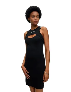 Robe Courte Sans Manches B3w13012 Black L