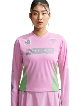 Swift Long-sleeve Running Top Damen Trainingsoberteile - Rosa - Größe 42 - Baumwoll-Jersey Pink 42