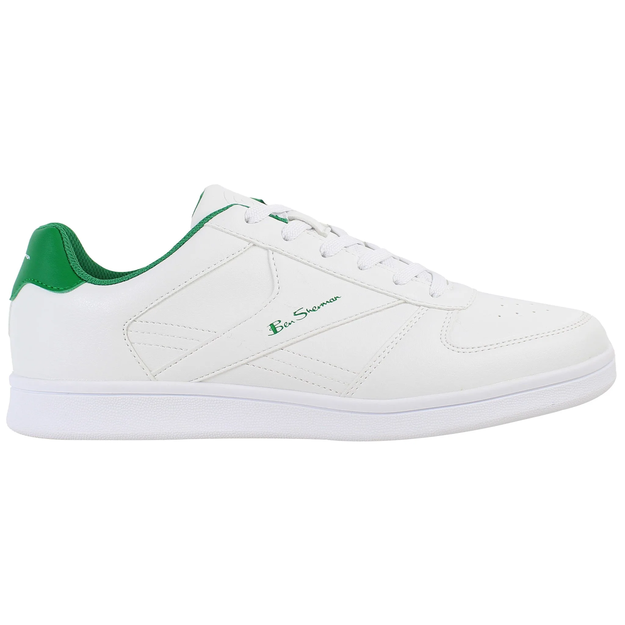 Campus Wide Mens White Trainers - Size Uk 8 - Ben sherman - FashionsVida