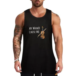 My Wand Chose Me Violinist Viola Violin Music Tank Top Basic Undershirt Tank Top Casual Lightweight Shirt