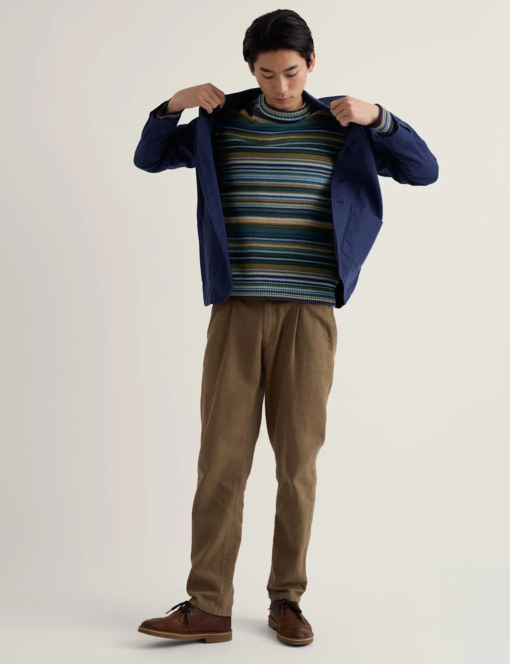 Pure Cotton Striped Crew Neck Jumper Multi male - Seasalt cornwall - FashionsVida