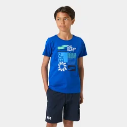 Junior's Ocean Race T-Shirt Blue 12 - Cobalt Blue - Male