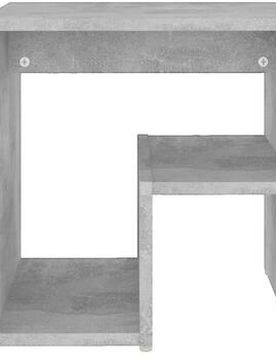 Table De Chevet Gris Béton 40x30x40 Cm Bois D'Ingénierie Einheitsgrösse