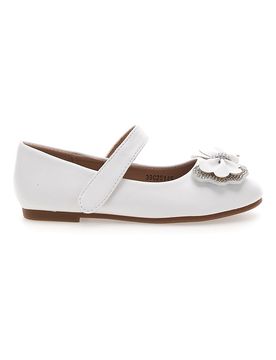 Ballerine Bianche con Fiocco a Fiore 39G2514S 27
