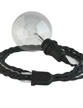 Cables Lampe Suspendue Pour Abat-jour Tn03 5 M Anthracite / Black One Size - Creative - FashionsVida