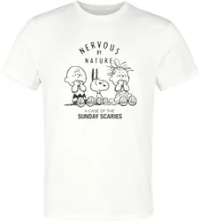 T-Shirt - Nervous By Nature A Case Of The Sunday Scaries - S bis 3XL - für Männer - Größe M - weiß - EMP exklusives Merchandise! - Männer - male