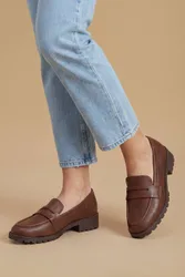 Leoni Chunky Loafers - Tan - Size: 7