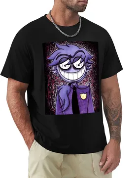 Purple Guy - William Afton - Smile T-Shirt Casual Simple Design Short Sleeve Shirt - Aliexpress - FashionsVida