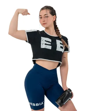 Top De Sport Oversized Crop Game On 610 Black XS - Nebbia - FashionsVida