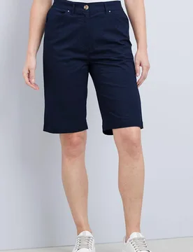 Women's Classic Chino Shorts in Navy Size: 20 - Navy - Size: 20 - Cotton Traders - FashionsVida